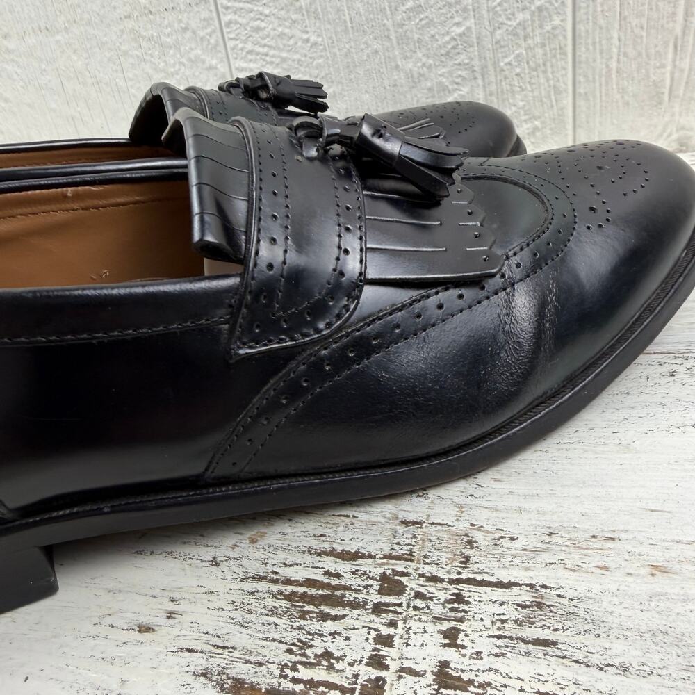 Florsheim Lexington Wingtip Slip-On Tassel Loafers Dress shoe men’s 10.5 D - Picture 3 of 11